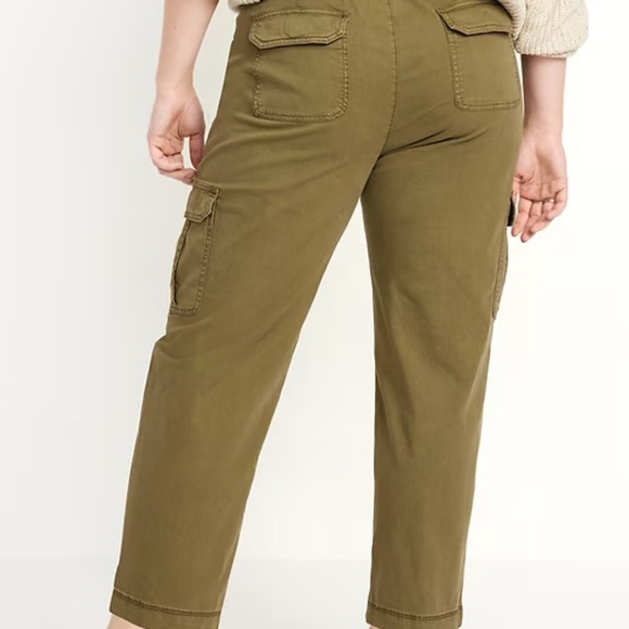 NWT Old Navy High-Waisted OGC Chino Cargo Pants in Panther - Picture 2 of 5